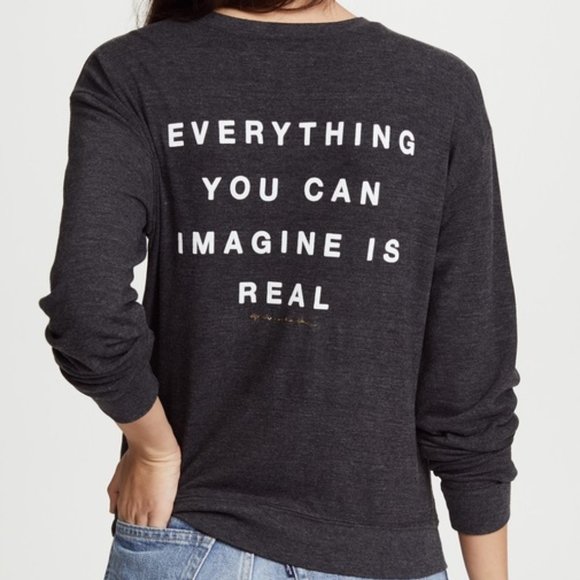 Everything You Can Imagine Is Real PulloverSweater - Picture 1 of 2